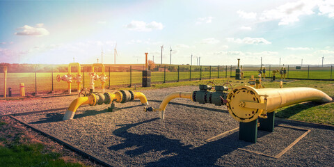 Outdoor gas pipe - transmission infrastructure