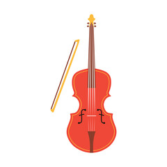 Fototapeta na wymiar Violin Instrument Illustration