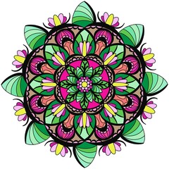 Coloring pictures, Circular images, coloring.