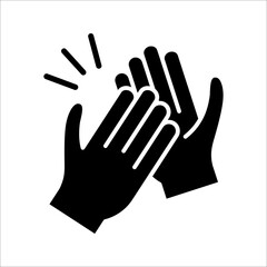 Friendly handshake icon. Joining hands. Buddies greeting gesture. vector illustration on white background. EPS 10