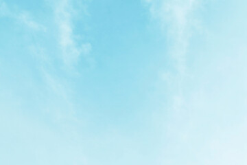 Blue sky with white clouds background.  Freedom of life, Positive thought and New life beginning concepts. 