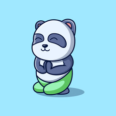 illustration of a cute panda