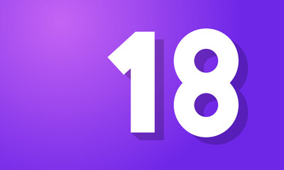 Number New White Purple Modern Company Logo