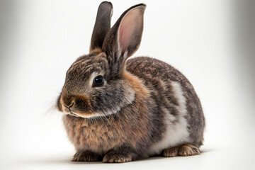 Obraz premium Hyper-realistic illustration of a rabbit / hare - Cute rabbit - Cute hare