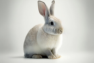 Hyper-realistic illustration of a rabbit / hare - Cute rabbit - Cute hare