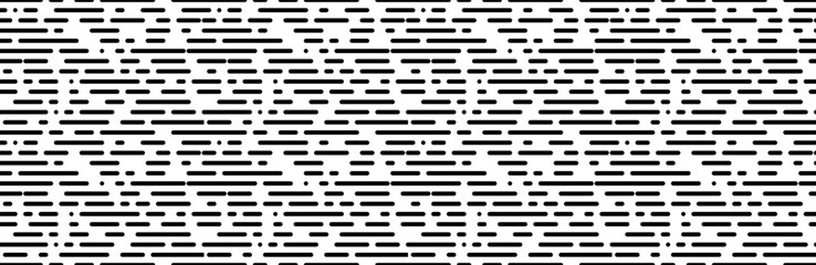 black white random dotted line seamless pattern