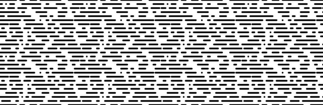black white random dotted line seamless pattern