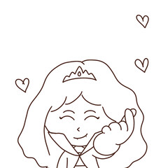 It was the image of a young vampire. She had terrifyingly pale skin.