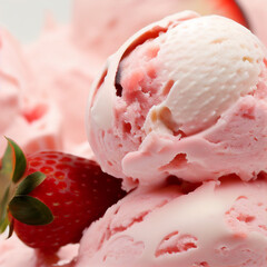 Strawberry ice cream