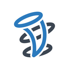 Tornado icon - vector illustration . Tornado, Hurricane, Cyclone, Storm, Nature, Twister, Weather, Forecast, Disaster, line, outline, icons .