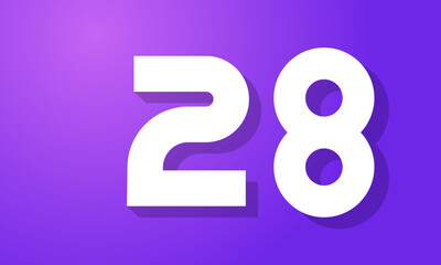 Number New White Purple Modern Company Logo