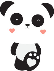 cute panda clipart