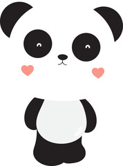 cute panda clipart