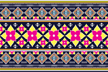 Ethnic ikat beautiful seamless pattern