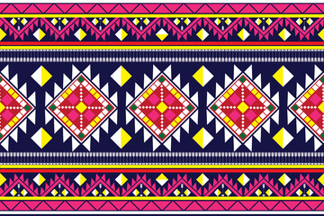 Ethnic ikat beautiful seamless pattern