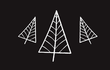 One line drawing vector monstera leaf and palm tree leaves. Modern single line art, aesthetic contour. Perfect for home decor such as posters, wall art, tote bag or t-shirt print, sticker, mobile case