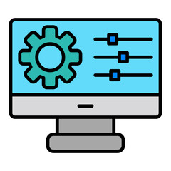 Configuration Filled Line Icon