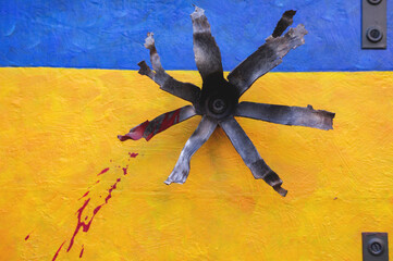 Shell fragment, Symbol of war in Ukraine