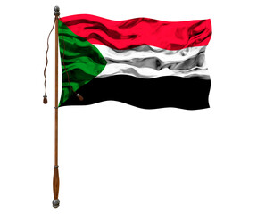 National flag  of Sudan. Background  with flag  of Sudan