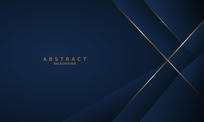 dark blue luxury premium background and gold line.