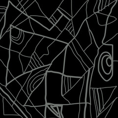 Freeform strokes on a black background.