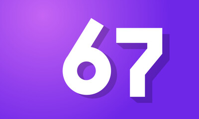 Number New White Purple Modern Company Logo