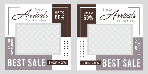 Fashion social media post template