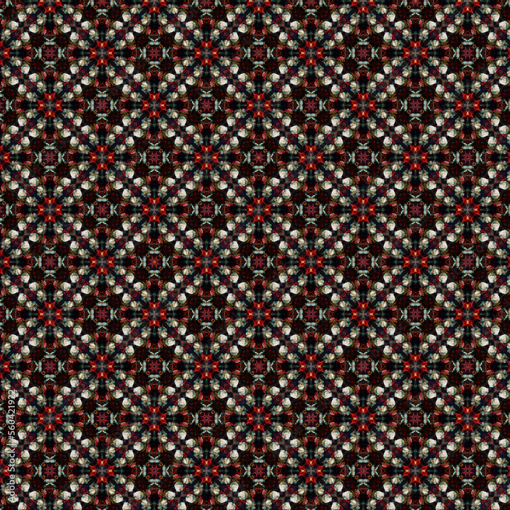 Fototapete digital computer graphics seamless pattern. texture design for fabric, wallpaper, background.