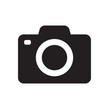 Camera icon, Photo camera vector icon flat design style.
