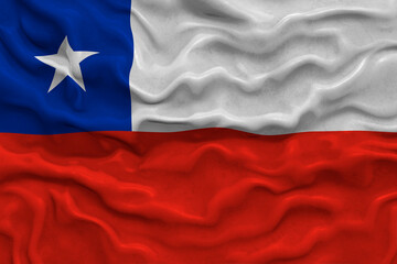 National flag  of Chile.. Background  with flag  of Chile.