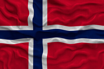 Fototapeta premium National flag of Norway. Background with flag of Norway