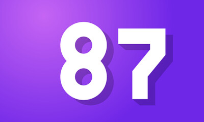Number New White Purple Modern Company Logo