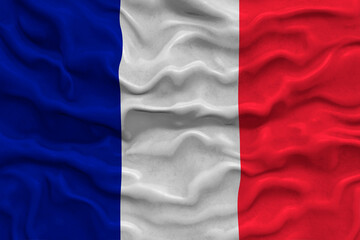 Obraz premium National flag of Saint Martin. Background with flag of Saint Martin.