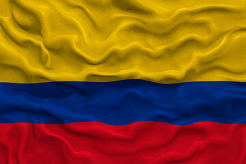 National flag of Colombia. Background  with flag  of Colombia