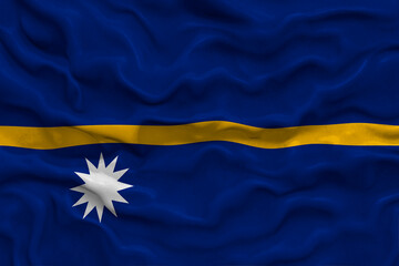 National flag of Nauru. Background  with flag of Nauru.