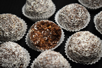 coconut balls on the table 