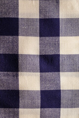 Seamless plaid fabric loincloth texture and textile background.