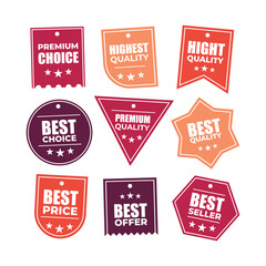 Sale discount promo tag label collection