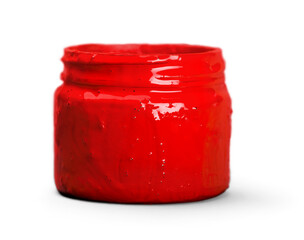 Stack of color artist paint brushes