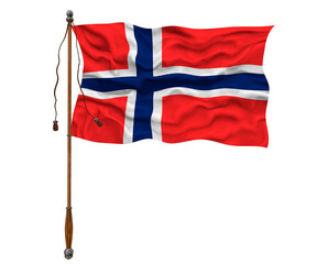 National flag of Bouvet islandBackground  with flag of Bouvet island