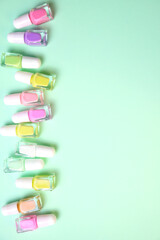 Nail polish variety, enamel bottles