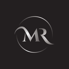 Luxury MR , RM , M , R Letter Logo with an elegant, modern and unique monogram. Logo for business card , business , brand , company.