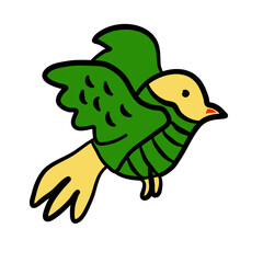 cute colorfull bird