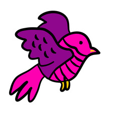 cute colorfull bird