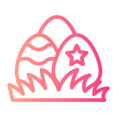 easter egg with ribbon