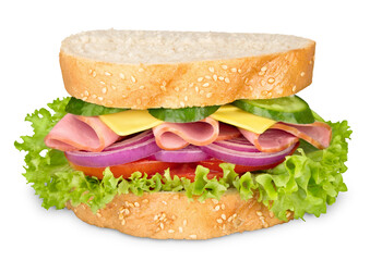 group of tasty sandwiches