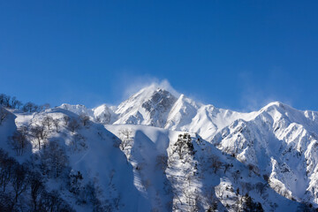 Naklejka premium snow covered mountains