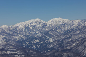 snow covered mountains