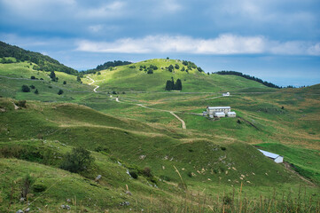 Fototapeta premium Autumn panorama of Monte Novegno, Veneto, Italy