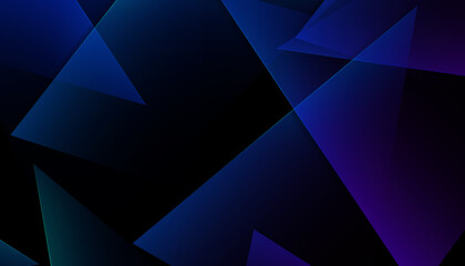 Obraz premium Abstract black background with triangles, geometric pattern